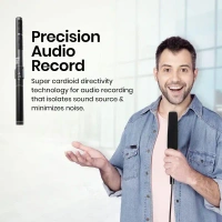 Digitek® Microphone Digitek® DM-201 Unidirectional Interview Microphone – Compatible with Smartphone & DSLR Camera
