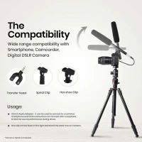 Digitek® Microphone Digitek® DM-201 Unidirectional Interview Microphone – Compatible with Smartphone & DSLR Camera