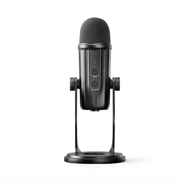 Digitek® Microphone Digitek® DM-601 Metal Desktop USB Microphone – With Shock Mount, Adjustable Stand & Clear Sound Recording