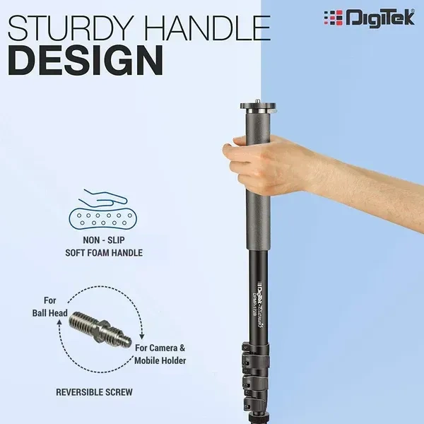Digitek® Digitek DPMP 172B Monopod for Photography & Videography | Ultra Portable, Heavy Duty, 10kg Load Capacity