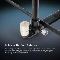 Digitek® Digitek (DRP 001) 360° Rotating Camera Slider & Turntable | Portable Photography & Video Booth Platform for Smartphone, DSLR, YouTube & Product Shoots