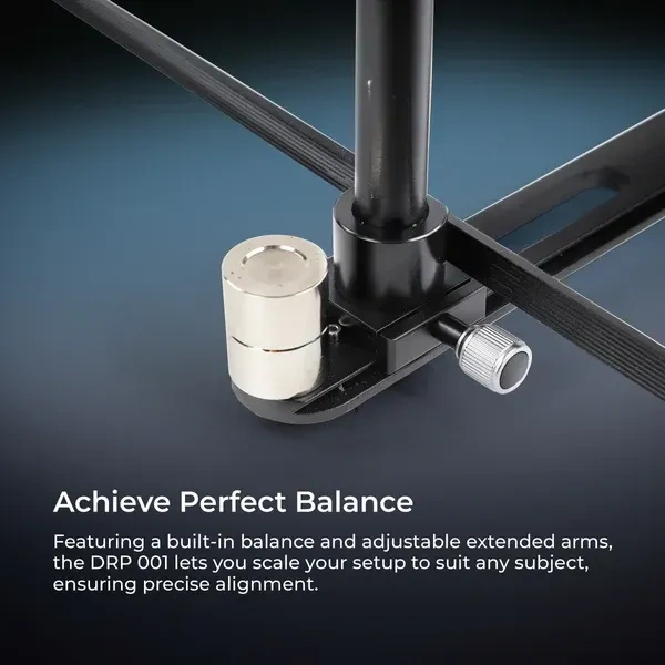 Digitek® Digitek (DRP 001) 360° Rotating Camera Slider & Turntable | Portable Photography & Video Booth Platform for Smartphone, DSLR, YouTube & Product Shoots