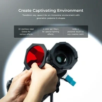 Digitek® Digitek DS 220 Bowens Mount Snoot Kit for Photography & Videography | 20 GOBOs, 4 Color Gels, Focus Ring, Premium Metal Construction