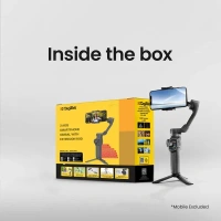 Digitek DSG-009F 3-Axis Foldable Smartphone Gimbal | Built-in Telescopic Rod, Stabilizer for Vlogging, YouTube & Video Shooting