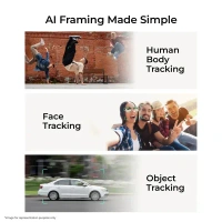 Digitek® Digitek DSG-010 PRO 3-Axis Foldable Smartphone Gimbal | Pocket-Sized, Wireless Charging, OLED Display, 8 Creative Modes, AI Face/Object Tracking for Android & iOS