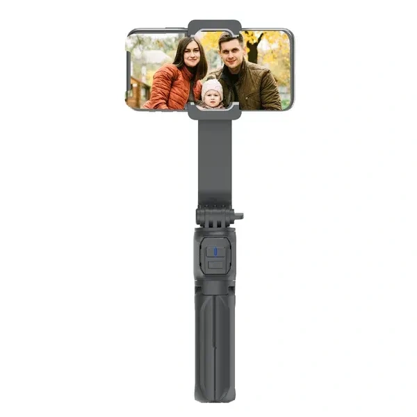 Digitek® Digitek DSG-003 ACH Single-Axis Foldable Smartphone Gimbal | Built-in Telescopic Rod, Mobile Stabilizer for Vlogging & Video Shooting