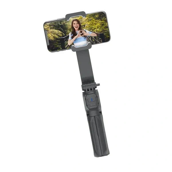 Digitek® Digitek DSG-003 Single-Axis Foldable Smartphone Gimbal | Built-in Telescopic Rod, Mobile Stabilizer for Vlogging & Video Shooting