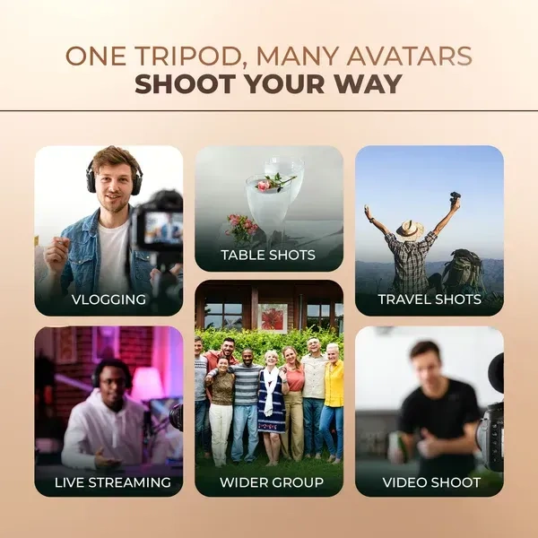 Digitek® Digitek DTR-425 LW Portable Tripod Stand (4.26ft) with Mobile Holder | Lightweight Aluminium Tripod for DSLR & Smartphone | 3kg Load | Pan Head & Quick Release Plate