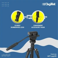 Digitek® Digitek (DTR-545VD) 65 Inch Professional DV Tripod | Portable & Sturdy | 8 kg Load Capacity | Ideal for DV Cameras & Video Shooting