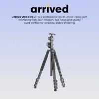 Digitek® Digitek DTR 540 BH Tripod Cum Monopod for DSLR & Video Camera | Heavy Duty 6.26ft Tripod with 360° Ball Head, 180° Tilt, 8Kg Load, Flip Leg Locks, Portable for Videography