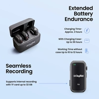 Digitek®  Digitek DWM-102 Wireless Mic with Active Noise Cancellation | Dual Wireless Lavalier Microphone for Android, iPhone, DSLR & YouTube Videos
