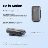 Digitek®  Digitek DWM-102 Wireless Mic with Active Noise Cancellation | Dual Wireless Lavalier Microphone for Android, iPhone, DSLR & YouTube Videos