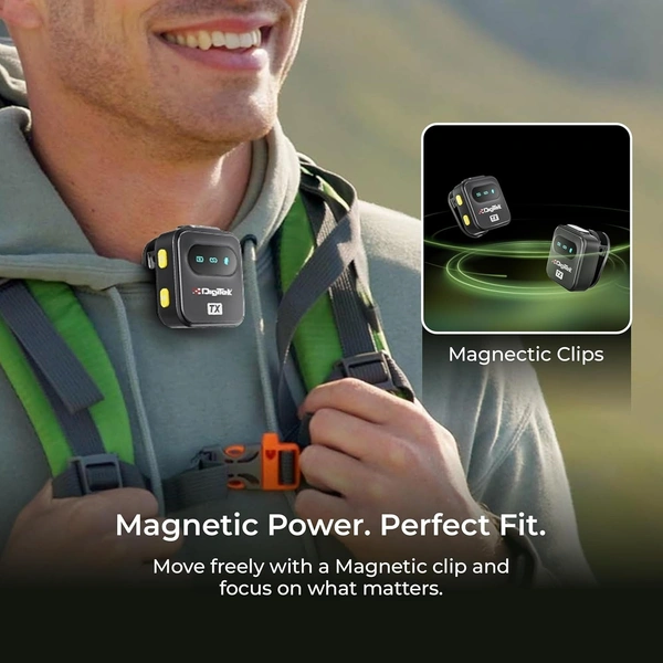Digitek® DWM-118 Wireless Microphone – 50m Range, Advanced Noise Reduction