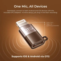 Digitek® DWM-120 2.4G Wireless Microphone System – 50m Range, 4.5Hr Battery, Noise Reduction, iPhone & Android Compatible, Perfect for Vlogging, Streaming & Interviews