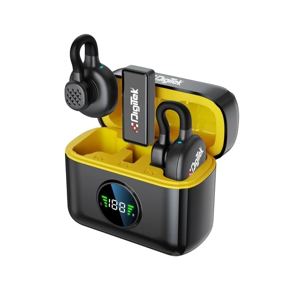 Digitek® Digitek DWM-119 Wireless Microphone 2-in-1 | Lavalier & Handheld Mic, Noise Cancelling, Long Range Wireless Mic for iPhone, Android & DSLR
