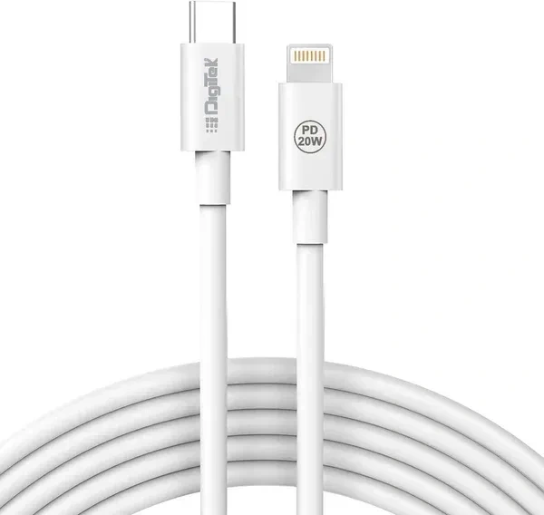 Digitek® Digitek Type-C to Lightning Cable (DC 1M C2LTC PD 20W) | 20W PD Fast Charger Cable