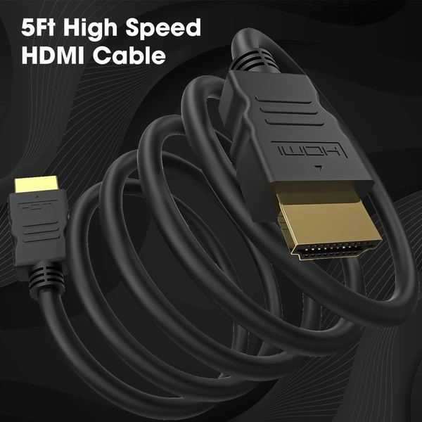 Genric HDMI Cable 1.5 Meter – High-Speed HDMI to HDMI Cable for TV, Laptop, Monitor & Projector