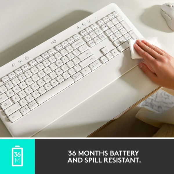 Logitech Signature K650 Keyboard Wireless, Comfort & Long Battery