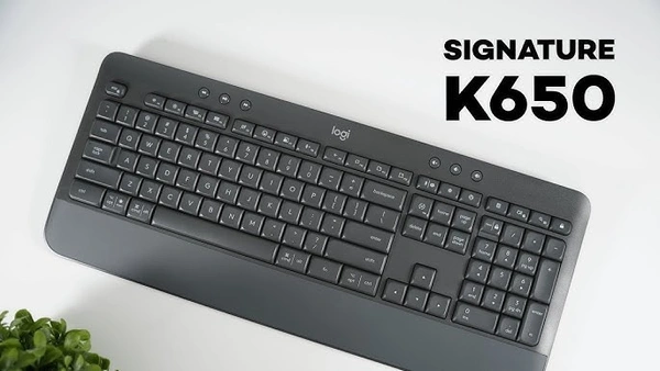 Logitech Signature K650 Keyboard Wireless, Comfort & Long Battery