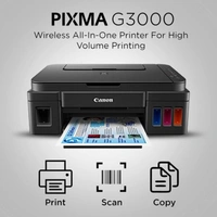 CANON Canon PIXMA G3000 All-in-One Wireless Ink Tank Colour Printer