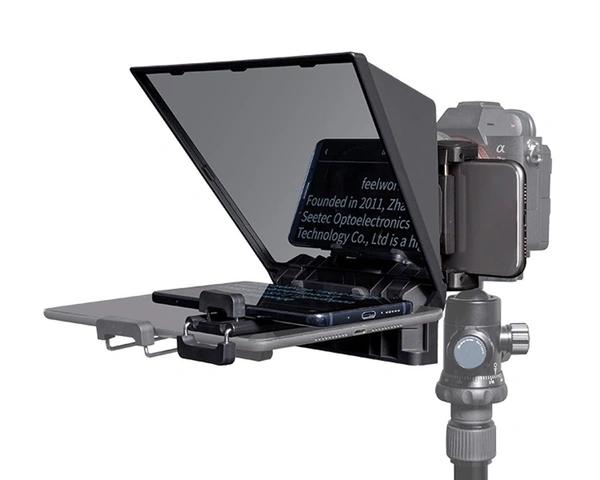 Digitek® Digitek (DTP-008) 8” Digitek Teleprompter for Smartphone & DSLR Supports w/Remote Control, APP Compatible with iOS & Android System for Video Creator