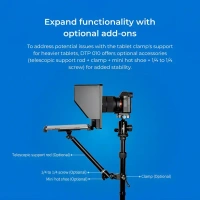 Digitek® Digitek (DTP-010) 10” Teleprompter for Smartphone & DSLR | Remote Control, iOS & Android App Compatible | Ideal for Video Creators