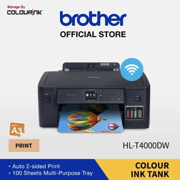 BROTHER  Brother HL-T4000DW A3 Ink Tank Printer with Wireless Duplex Printing