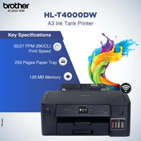 BROTHER  Brother HL-T4000DW A3 Ink Tank Printer with Wireless Duplex Printing
