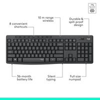Logitech MK295 Silent Wireless Combo Keybord and Mouse
