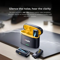 Digitek® DWM-112 2-in-1 Wireless Microphone System | 50M Range, Noise Reduction, Clear Audio for Recording & Streaming