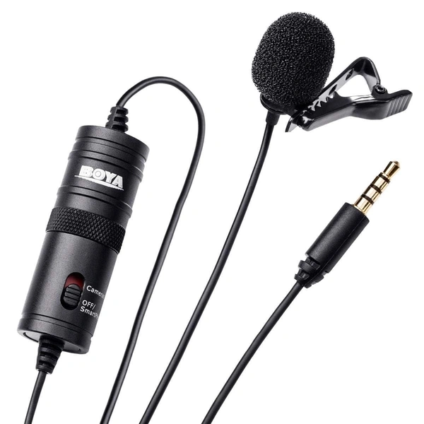 BOYA Boya BY-M1 Omnidirectional Lavalier Microphone | High-Quality Audio for YouTube, Vlogging & Interviews | JustLook Online Store