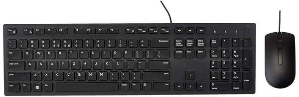 DELL Dell KB216 Keyboard & MS116 Mouse Combo | USB Wired Keyboard and Mouse Set for PC & Laptop