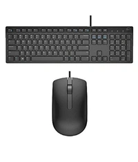 DELL Dell KB216 Keyboard & MS116 Mouse Combo | USB Wired Keyboard and Mouse Set for PC & Laptop