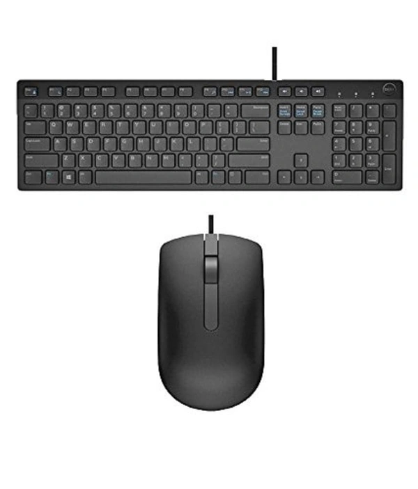 DELL Dell KB216 Keyboard & MS116 Mouse Combo | USB Wired Keyboard and Mouse Set for PC & Laptop