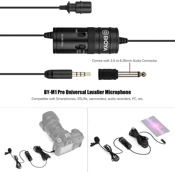 BOYA Buy Boya BY-M1 Pro Lavalier Microphone Online at Best Price | Premium Sound for YouTube, Vlogging & Interviews | JustLook Online Store