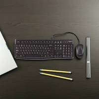 Logitech MK120 Keyboard and Mouse Combo – Reliable Wired Keyboard & Mouse for PC