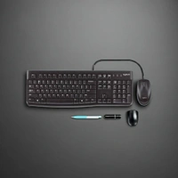 Logitech MK120 Keyboard and Mouse Combo – Reliable Wired Keyboard & Mouse for PC