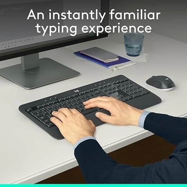 Logitech MK540 Advanced Wireless Keyboard & Mouse Combo – Ergonomic, Multi-Device & Long Battery Life