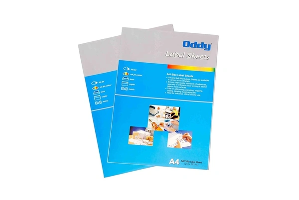 Oddy A4 Paper Label Stickers for Laser & Inkjet Printers | 84 Labels per Sheet - Pack of 100 Sheets | Royal Stationers Best Quality Guarantee