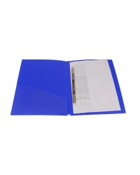Spring Cobra Punchless Clip File | Durable Plastic Document File Folder | File for FC Size Documents | File Folder Organizer | Royal Stationers Best Quality Guarantee - Blue