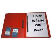 Spring Cobra Punchless Clip File | Durable Plastic Document File Folder | File for FC Size Documents | File Folder Organizer | Royal Stationers Best Quality Guarantee - Blue