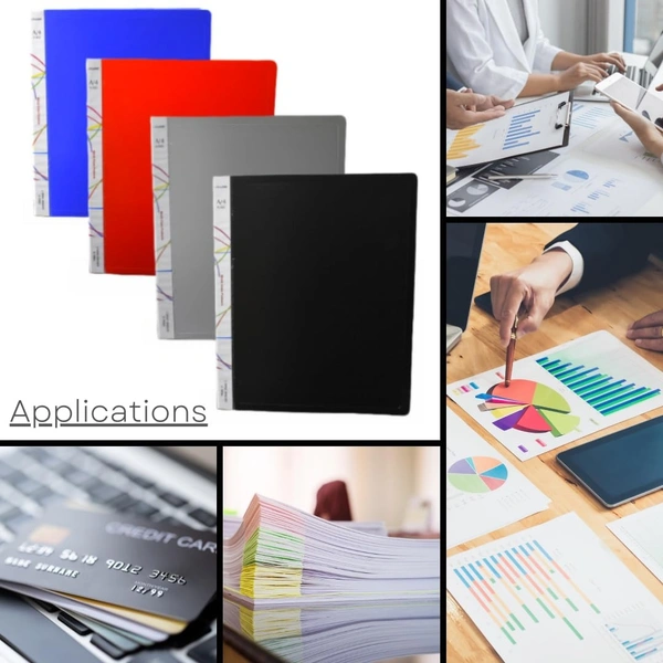 Ring Binder File - A4 Size - 4 Pack (A/4) | Files for Office | Plastic Ring Binder File for Certificates and Documents | Royal Stationers Best Quality Guarantee