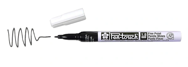 Sakura Pen-Touch Permant Paint Marker fine point 1.0mm Black color | Royal Stationers Best Quality Guarantee