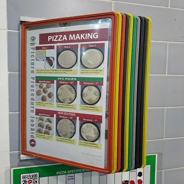 info Plastic Wall Unit Hanging Display Pocket Documents Certifica te Storage File Folder with 5 Folders for Home and Office, A4 Size, Multicolour | Royal Stationers Best Quality Guarantee