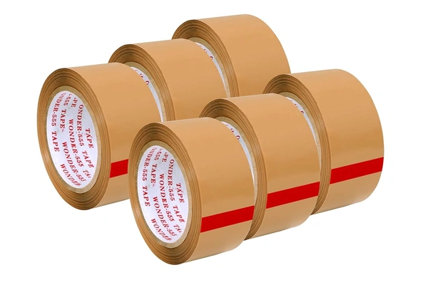 Brown Tape (Transparent Pack of 6) | Royal Stationers Best Quality Guarantee