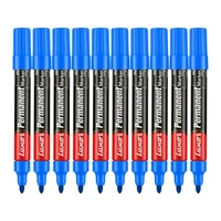 Permanent Marker - Blue - Box Of 10 with extra tip free | Royal Stationers Best Quality Guarantee