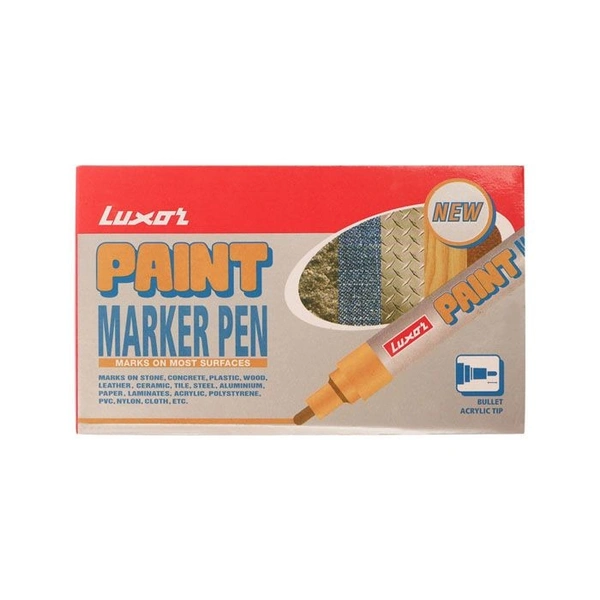 Luxor white Paint Marker With Extra Tip Free Pak Of-10 | Royal Stationers Best Quality Guarantee