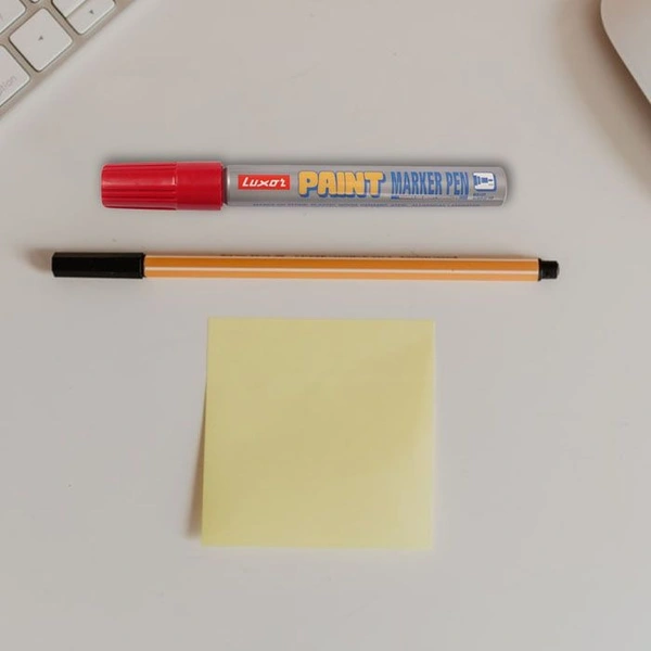 Luxor red Paint Marker With Extra Tip Free Pak Of-10 | Royal Stationers Best Quality Guarantee