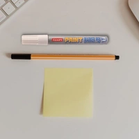 Luxor white Paint Marker With Extra Tip Free Pak Of-10 | Royal Stationers Best Quality Guarantee