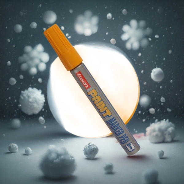 Luxor yellow paint marker with extra tip free pak of-10 | Royal Stationers Best Quality Guarantee